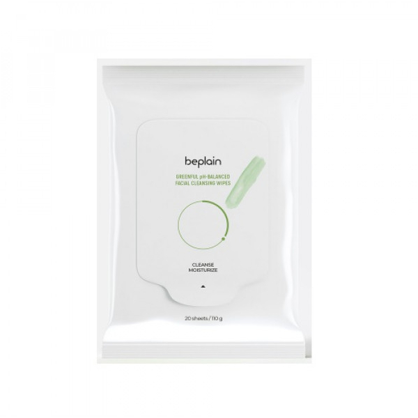 beplain - Greenful pH-Balanced Facial Cleansing Wipes - 110g*20bladen Top Merken Winkel